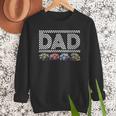 Dad Retro Monster Truck Family Crew Birthday Matching Family Men Sweatshirt
