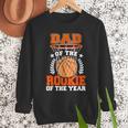 Dad Of Rookie 1st Basketball Bday Theme Matching Men Sweatshirt Dad Of Rookie 1st Basketball Bday Theme Matching Men Sweatshirt