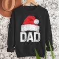 Dad Santa Christmas Family Matching Pajamas Papa Xmas Father Short Sleeve Men Sweatshirt