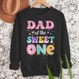 Dad Of The Sweet One 1st Birthday Donut Bday Party Men Sweatshirt