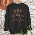 Dad Of The Wild One Cowboy Western Rodeo Party Matching Men Sweatshirt