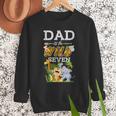 Dad Of The Wild Seven Animal Safari 7th Birthday Party Men Sweatshirt Dad Of The Wild Seven Animal Safari 7th Birthday Party Men Sweatshirt