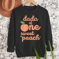 Dada Dad First Birthday One Sweet Peach Bday Family Matching Men Sweatshirt