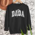 Dada Lightning Bolt Checkered Varsity Dad Men Father's Day Men Sweatshirt Dada Lightning Bolt Checkered Varsity Dad Men Father's Day Men Sweatshirt