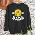 Dada One Happy Dude Birthday Theme 1st Family Matching Mom Men Sweatshirt