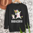 Dadacorn Shirt Unicorn Dad And Baby Best Father Men Sweatshirt