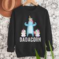 Dadacorn Unicorn Lover Tee For Papa Dad And Kid Men Sweatshirt