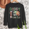 Daddy Of The 1 Year Old Football Lover 1st Birthday Boy Men Sweatshirt Daddy Of The 1 Year Old Football Lover 1st Birthday Boy Men Sweatshirt