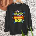 Daddy Of The Birthday Astronaut Boy Outer Space Theme Party Men Sweatshirt