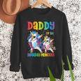 Daddy Of The Birthday Girl Dabbing Princess Unicorn Dad Men Sweatshirt
