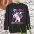 Daddy Of The Birthday Girl Dabbing Unicorn Dad Daddy Small Men Sweatshirt