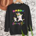 Daddy Of The Birthday Girl Dabbing Unicorn Princess And Dad Men Sweatshirt