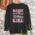 Daddy Of The Birthday Girl Family Pink Coquette Bow Men Sweatshirt Daddy Of The Birthday Girl Family Pink Coquette Bow Men Sweatshirt