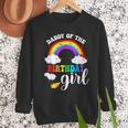 Daddy Of The Birthday Girl Rainbow B-Day Matching Family Men Sweatshirt Daddy Of The Birthday Girl Rainbow B-Day Matching Family Men Sweatshirt
