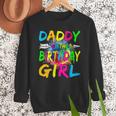 Daddy Of The Birthday Girl Retro 80's Party Men Sweatshirt