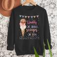 Daddy Dad Ice Cream Third Birthday Three Scoops Of Fun Men Sweatshirt