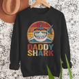 Daddy Shark Retro Shark Shirt Pajamas For Dad Dad Men Sweatshirt