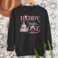 Daddy In a Winter Onederland Birthday Girl Christmas Tree Men Sweatshirt