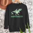 DaddysaurusRex Dinosaur Daddy Saurus Dad 2 Two Kids Dino Men Sweatshirt
