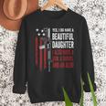 Daughter Gun Shovel Alibi Mom Dad Guns Joke -ON Back Men Sweatshirt Daughter Gun Shovel Alibi Mom Dad Guns Joke -ON Back Men Sweatshirt