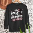 My Daughter Is A Marathon Runner Proud Mom & Dad Men Sweatshirt