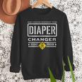 Diaper Changer Duty Expecting Baby New Dad Mom Men Sweatshirt