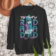 Disney Goofy Totally Rad Dad Father’s Day Surfing Distressed Men Sweatshirt