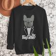 The Dogfather French Bulldog Dad Frenchie Papa T-Shirt Small Men Sweatshirt