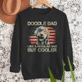Doodle Dad Goldendoodle Regular Dad But Cooler American Flag Men Sweatshirt