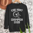 Egg Hunt Champion 2025 First Time Dad Pregnancy Reveal Men Sweatshirt