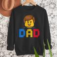 Family Dad Master Builder Building Bricks Blocks Fathers Day Men Sweatshirt Family Dad Master Builder Building Bricks Blocks Fathers Day Men Sweatshirt