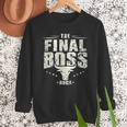 The Final Boss Vintage Rock Bull Fun Tee For Strong Dads Men Sweatshirt