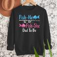 Fish-He Or Fish-She Dad To Be Gender Reveal Baby Shower Men Sweatshirt Fish-He Or Fish-She Dad To Be Gender Reveal Baby Shower Men Sweatshirt