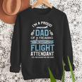Flight Attendant Shirt For Dad Father Flight Attendant Men Sweatshirt