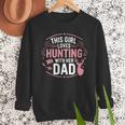 This Girl Loves Hunting With Her Dad Pink Deer Hunter Men Sweatshirt