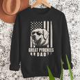 Great Pyrenees Dog Dad American Flag For Father Men Men Sweatshirt Great Pyrenees Dog Dad American Flag For Father Men Men Sweatshirt