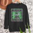 Green Sport Loud Proud Cheer Coach Dad Father's Day Men Sweatshirt
