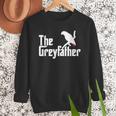 The Greyfather African Grey Parrot Lovers Bird's Dad Men Sweatshirt
