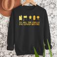 Grilling Art For Men Dad Barbecue Meat Smoking BBQ Men Sweatshirt Grilling Art For Men Dad Barbecue Meat Smoking BBQ Men Sweatshirt