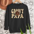 Groovy Papa 70s Aesthetic Nostalgia 1970's Retro Dad Men Sweatshirt