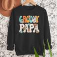 Groovy Papa Dad Retro Hippie 60s 70s Party Outfit Men Men Sweatshirt