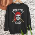 Halloween Pirate Skull Apparel Pirate Dad V-Neck Short Sleeve Cotton 100 T-Shirt Small Men Sweatshirt