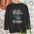 Homeschool Dad Kissing The Teacher Homeschool Dad Men Women Kids Men Sweatshirt