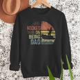 Hooked On Being Dad Fishing Dad Father's Day Men Sweatshirt