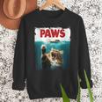 Humorous Paws Parody Cat Mouse For Cat Lover Cat Mom Cat Dad Men Sweatshirt