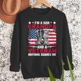 I'm A Dad Grandpa And Veteran Papa Grandpa Fathers Day Men Men Sweatshirt