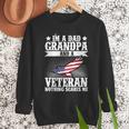 I'm A Dad Grandpa And A Veteran US Flag Veterans Day Men Sweatshirt
