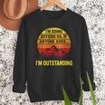 I'm Going Outside If Asked I'm Outstanding Dad Joke Men Sweatshirt