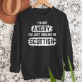 I'm Not Angry I'm Just Smiling In Scottish Dad Fun Scotland Men Sweatshirt