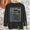 Lebanese Dad Nutrition Facts National Pride For Dad Men Sweatshirt